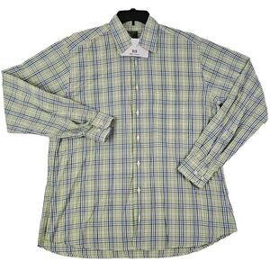 Gitman Bros Master Shirt Makers Vintage Green White Blue Men’s Shirt Size L USA